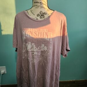 Torrid Purple Short Sleeve Tee
